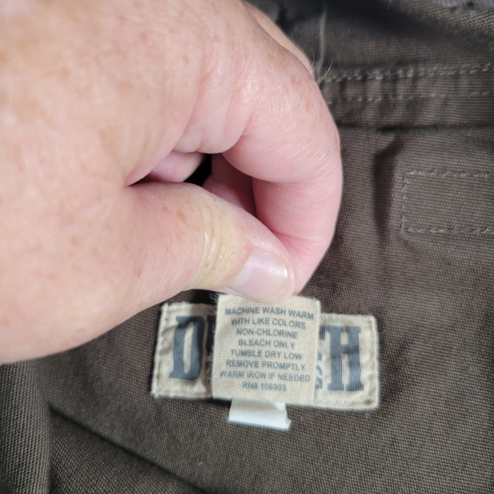 Duluth Trading Co Flex Fire Hose Mens Size 37x34 Brown Cargo Workwear Pants - Picture 9 of 13